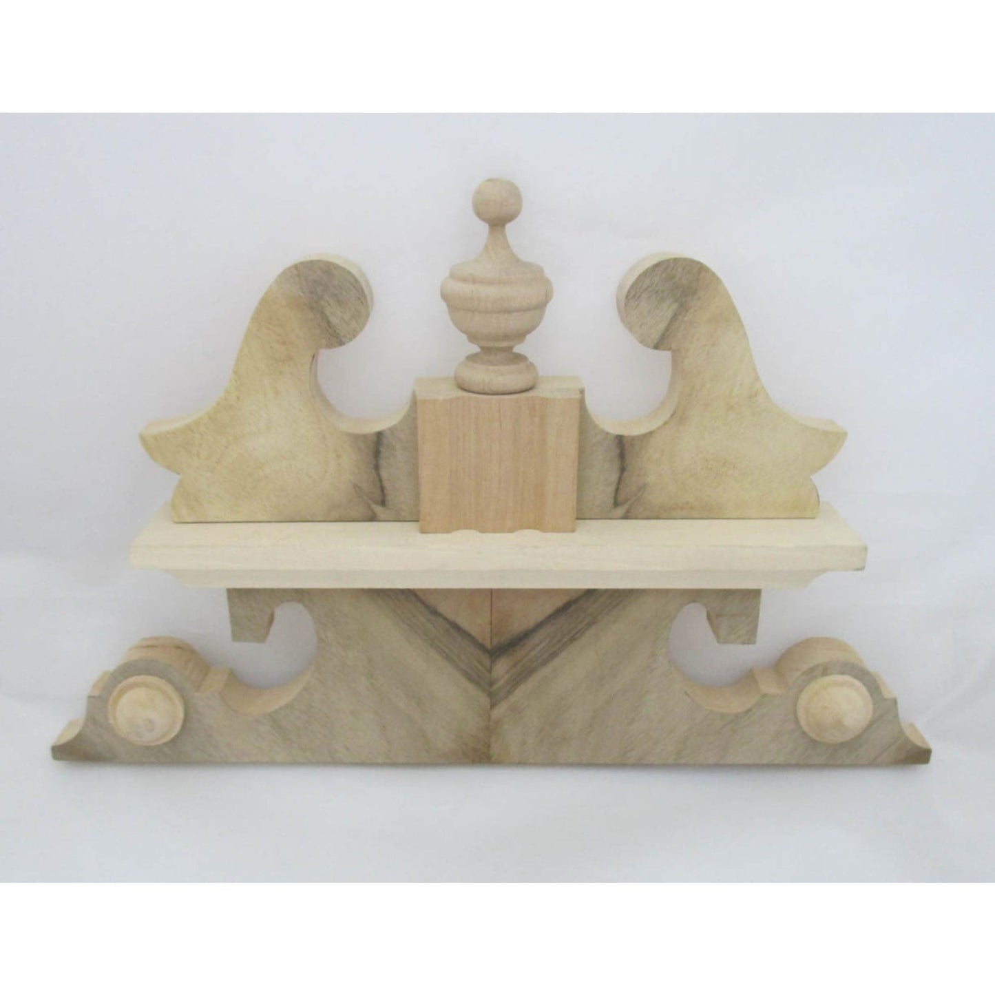 Holzkrone handgeschnitzt aus Erle 250 x 160 mm