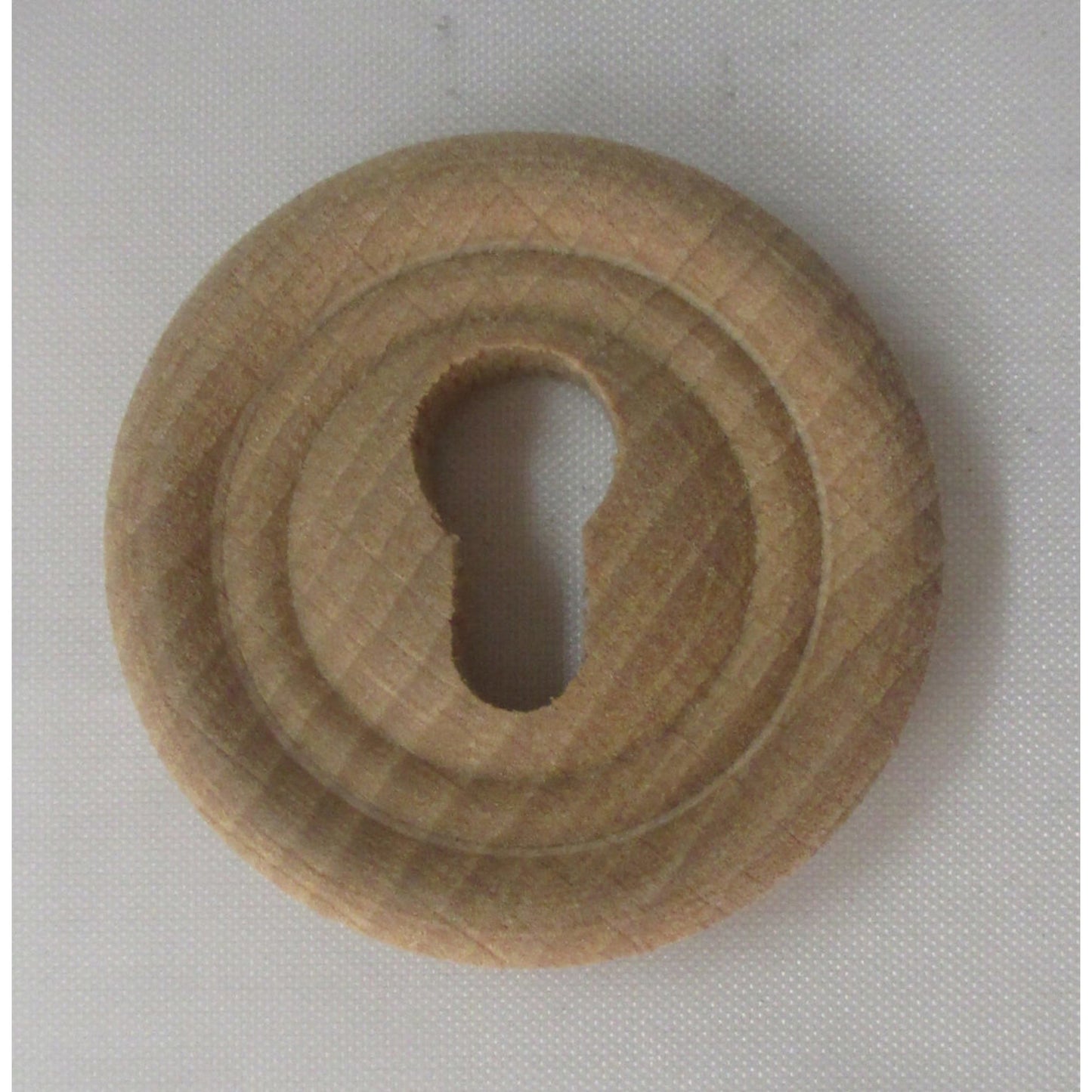 Holzschlüsselschild zum Einlassen aus Erlenholz Durchmesser 32 mm