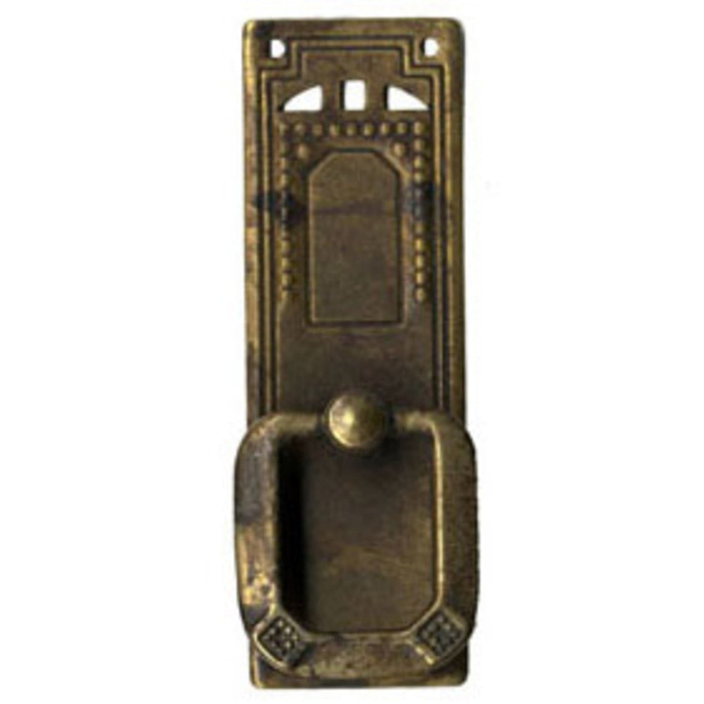 Griff senkrecht aus Messing Jugendstil-Art Deco, 27x85 mm