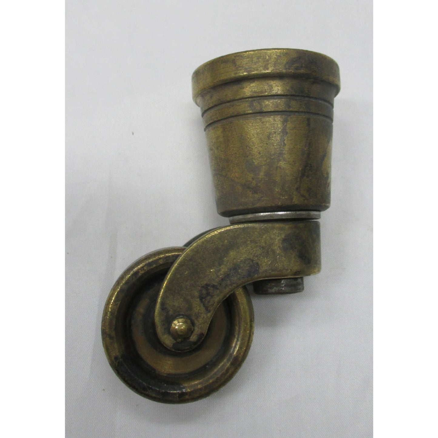 Möbelrolle aus Messing, Höhe 76 mm