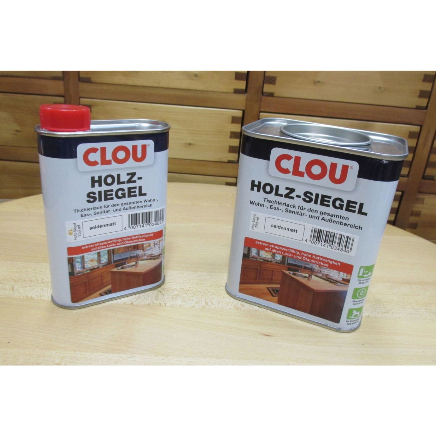 Holz-Siegel seidenmatt