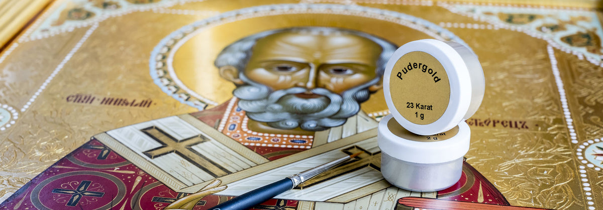 Pudergold und Pudersilber