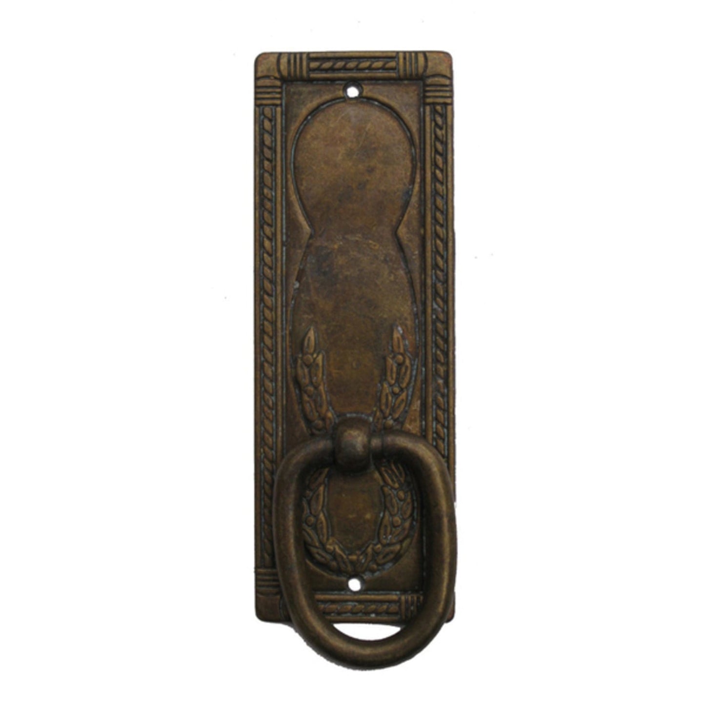 Griff senkrecht aus Messing Liberty patiniert, 35 x96 mm